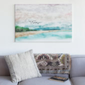 Eenheid van aarde en waterdichte landschappen canvas afdruk