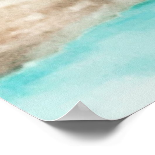 Eenheid van aarde en waterdichte landschappen poster (Hoek)