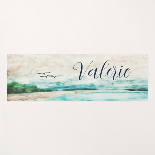 Eenheid van aarde en waterdichte landschapsnaam yogamat (Voorkant (horizontaal))