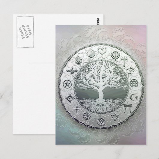 Eenheid van godsdienst en hart briefkaart (Voorkant / Achterkant)