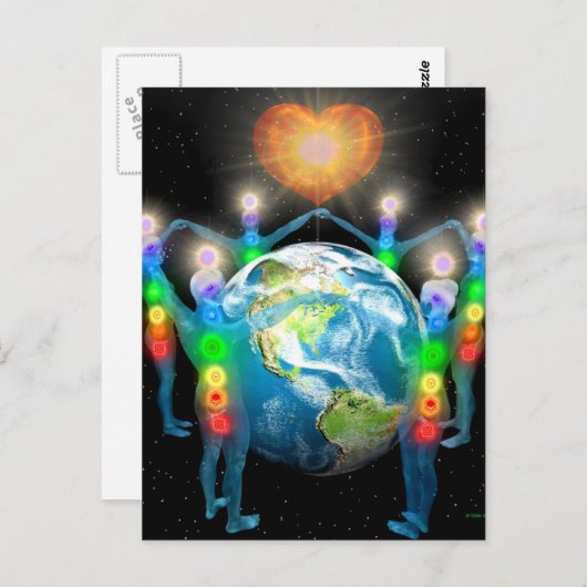 Eenheid van het licht briefkaart (Voorkant / Achterkant)