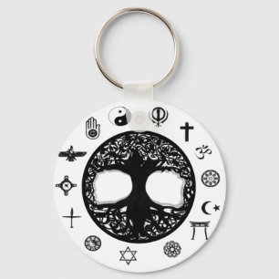 Eenheid van leven sleutelhanger