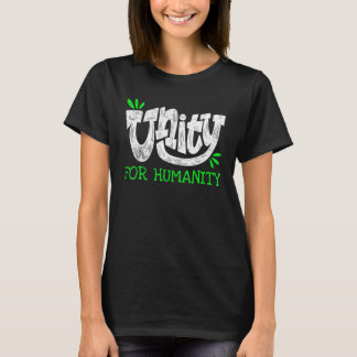Eenheid voor de mensheid t-shirt