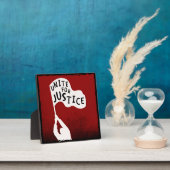 Eenheid voor gerechtigheid! Protest Slogan Banner Fotoplaat (Insitu)