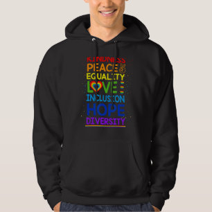 Eenheid Vredesgelijkheid Insluiting Diversiteit Me Hoodie