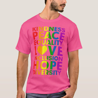 Eenheid Vredesgelijkheid Insluiting Diversiteit Me T-shirt