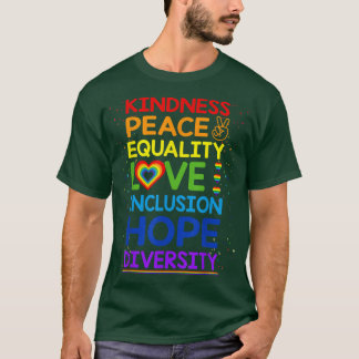 Eenheid Vredesgelijkheid Insluiting Diversiteit Me T-shirt