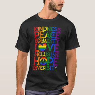 Eenheid Vredesgelijkheid Insluiting Diversiteit Me T-shirt
