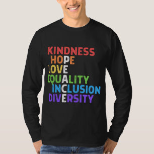 Eenheid Vredesgelijkheid Insluiting Diversiteit Me T-shirt