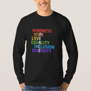 Eenheid Vredesgelijkheid Insluiting Diversiteit Me T-shirt