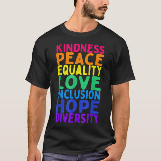 Eenheid Vredesgelijkheid Insluiting Diversiteit Me T-shirt