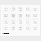 Eenheid wiskunde formules fysica vierkante sticker (Vel)