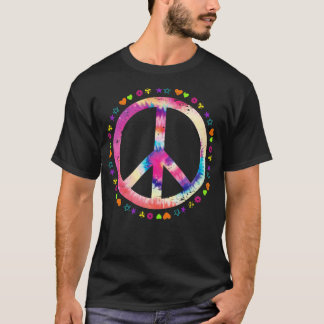 Eenheidsdag Hippie Gift Vredesbord T-shirt