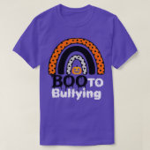 EENHEIDSDAG Oranje T-shirt Boo To Pesten Halloween (Design voorkant)