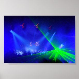 Eenheidslaserlicht Poster