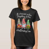 Eenheidssecretaris Grappig Alles is prima kerst T-shirt (Voorkant)