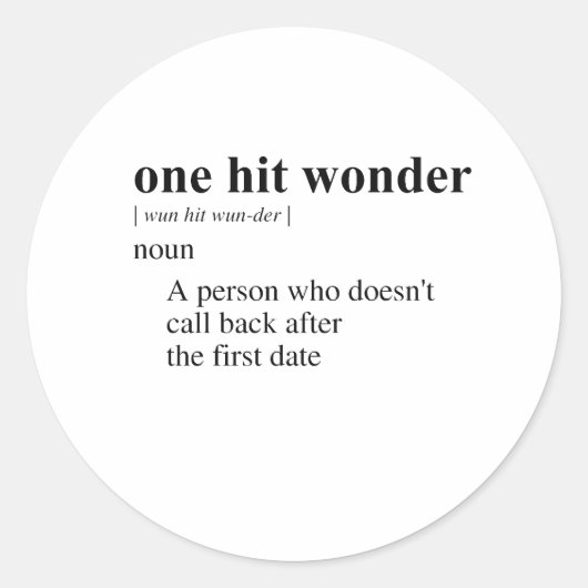 EENHITSWONDER 2 RONDE STICKER (Voorkant)