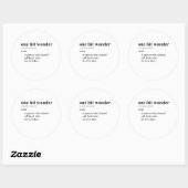 EENHITSWONDER 2 RONDE STICKER (Vel)