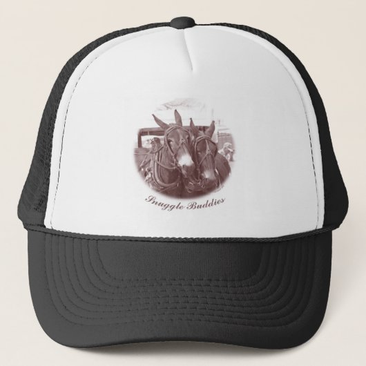 Eenhoekige boeddies trucker pet (Voorkant)