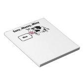 Eenhoevig, eenhoevig, minikoen, Koe van Moo Notitieblok (Schuin)