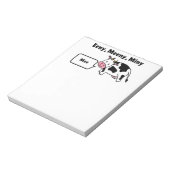 Eenhoevig, eenhoevig, minikoen, Koe van Moo Notitieblok (Linkerzijde)