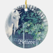 Eenhoevige tuin keramisch ornament (Achterkant)