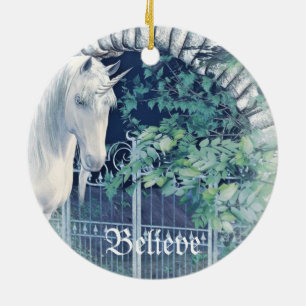 Eenhoevige tuin keramisch ornament