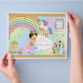 Eenhoogsprinsessenkasteel Regenboog Baby Meisje Ch Flyer (Hand)