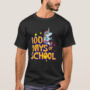 Eenhoorn - 100 dagen school t-shirt