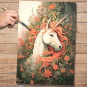 Eenhoorn 1 Decoupage papier