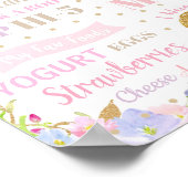 Eenhoorn 1e verjaardag mijlpalen geboorte statisti poster (Hoek)