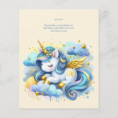 Eenhoorn 1e Verjaardag (of EDIT AGE) Blauwgroen Go (Achterkant)