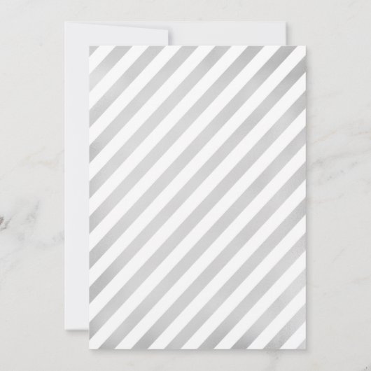 Eenhoorn 1e verjaardag - Zilver Roze Kaart (Achterkant)