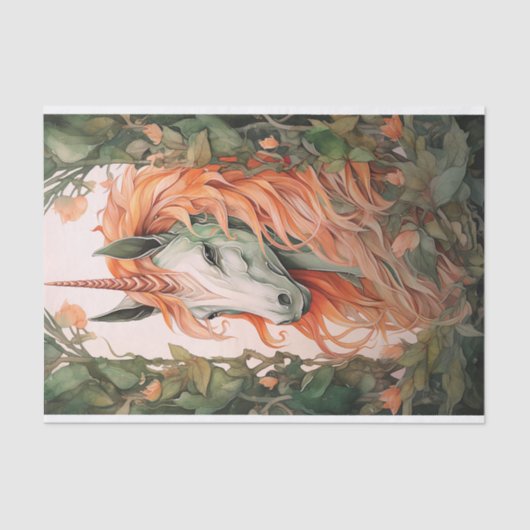 Eenhoorn 2 Decoupage papier (Voorkant)