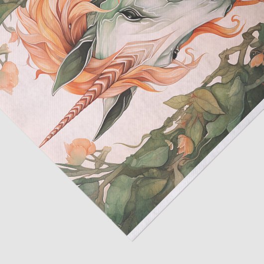 Eenhoorn 2 Decoupage papier (Detail)