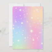 Eenhoorn 2e Verjaardag Fairy Bloemen Regenboog & S Kaart (Achterkant)