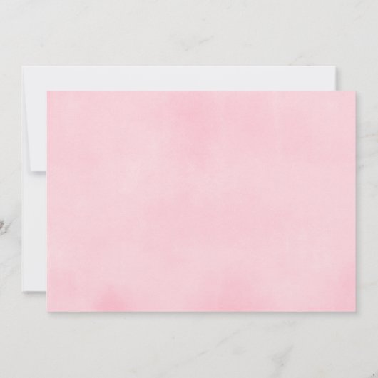 Eenhoorn 3e verjaardag roze gouden foto kaart (Achterkant)