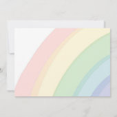 Eenhoorn 3e verjaardagsuitnodigingen Magisch Schat Kaart (Achterkant)