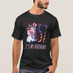 Eenhoorn 57e Verjaardag 4 juli Nieuwjaar 57 Jaar T-shirt