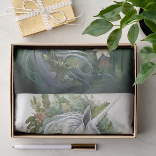 Eenhoorn 6 Decoupage papier (Geschenk)