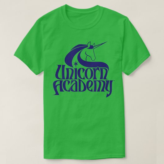 Eenhoorn Academy Silhouetten Voor- en achterkant A T-shirt (Design voorkant)