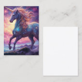 Eenhoorn achtergrond visitekaartje (Voorkant / Achterkant)