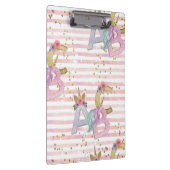 eenhoorn alfabet patroon klembord (Rechts)