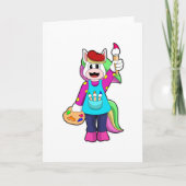 Eenhoorn als Schilder Kaart (Voorkant)