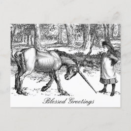 Eenhoorn-ansichtkaart Briefkaart