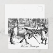 Eenhoorn-ansichtkaart Briefkaart (Voorkant / Achterkant)