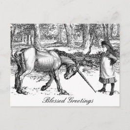 Eenhoorn-ansichtkaart Briefkaart