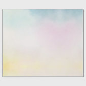 Eenhoorn Aqua Roze Gele Tie Dye Cadeaupapier (Vlak)