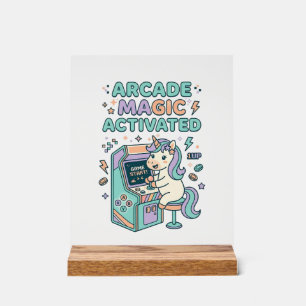 Eenhoorn Arcade Magie Geactiveerd Trendy Product G Acryl Bord