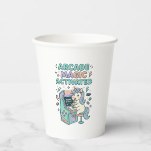 Eenhoorn Arcade Magie Geactiveerd Trendy Product G Papieren Bekers